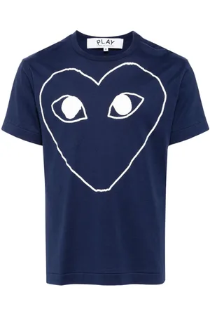 Comme des Garçons T-shirt med signatur hjerte-tryk