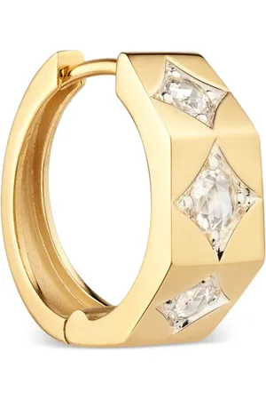 Marie Lichtenberg Hoop-øreringe i 18 karat guld med diamanter