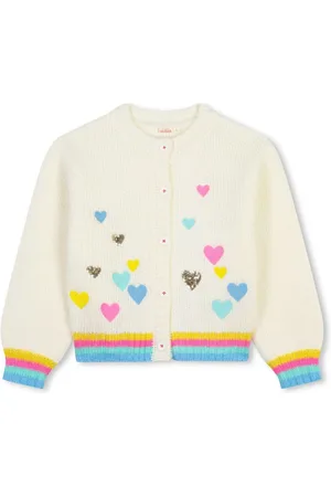 Billieblush Strikket cardigan med pailletter og hjertemotiv