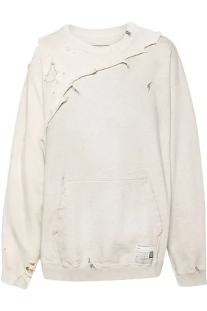 Maison Mihara Yasuhiro Sweatshirt med slitageeffekt