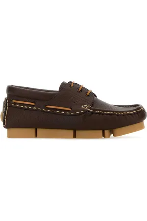 Fendi Loafers i læder med snøre