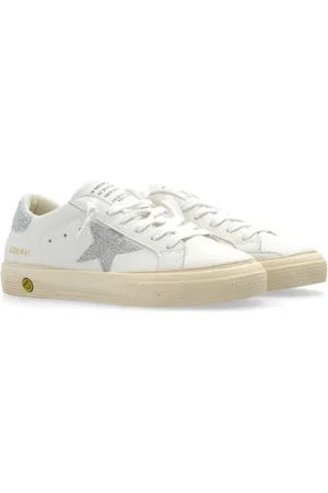 Golden Goose May sneakers i læder med glimmerdetalje
