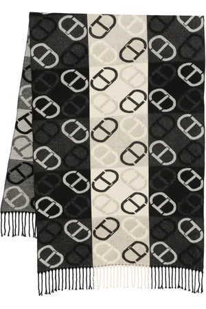 Twin-Set Oval T tørklæde i jacquard