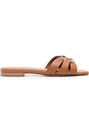 Twin-Set Sandaler læder med Oval T-plade