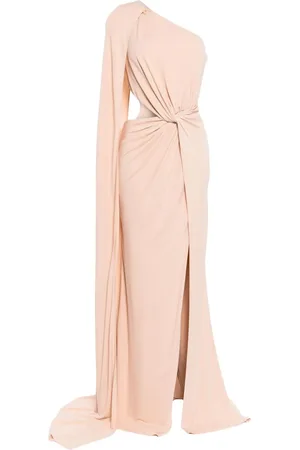 Elie saab Kjole i jersey med én skulder
