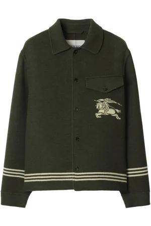 Burberry Skjortejakke med stribedetalje