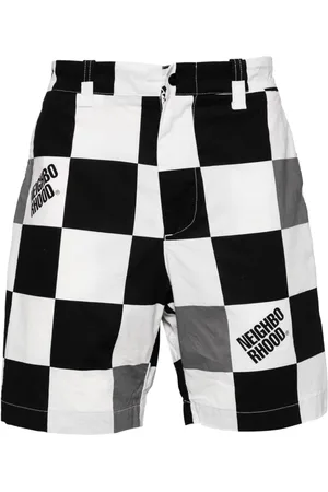 NEIGHBORHOOD Gingham-ternede shorts med logotryk