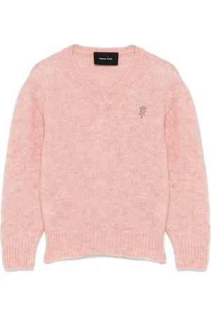 Simone Rocha Cropped sweater med V-hals
