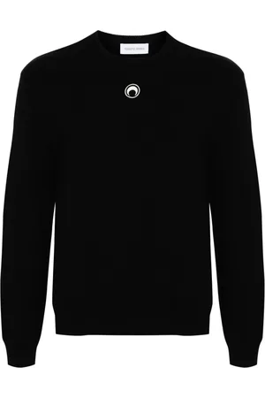 Marine Serre Sweater med halvmåne-broderi