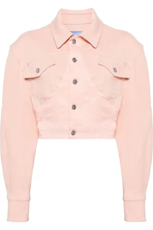 MUGLER Denimjakke med logomærke