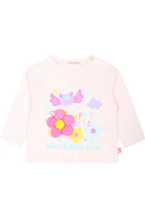 Billieblush Langærmet T-shirt med blomstret applikation