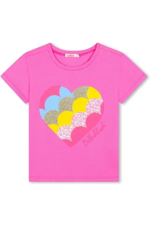 Billieblush T-shirt med paillet-udsmykket hjerte-motiv