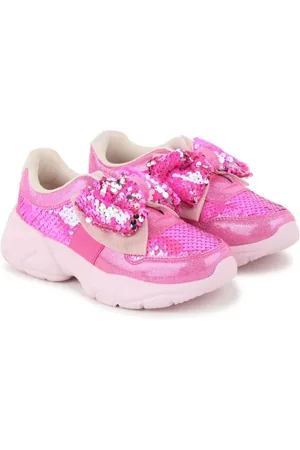 Billieblush Sneakers med paillet-udsmykning og sløjfe