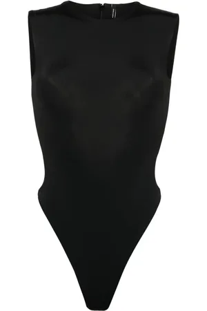 Entire Studios ærmeløs bodysuit med rullekrave og logo