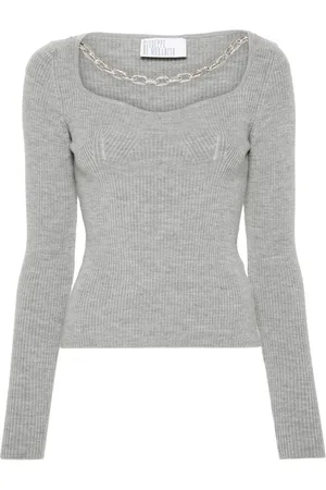GIUSEPPE DI MORABITO Sweater med kædedetalje