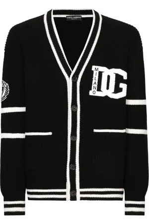 Dolce & Gabbana Cardigan i intarsiastrik