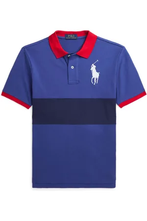 Ralph Lauren Polo med striber og logobroderi