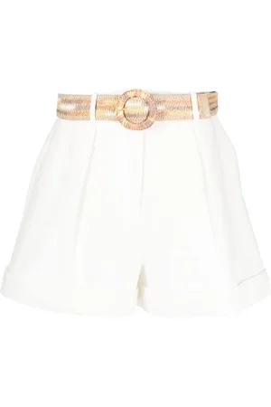 ZIMMERMANN Shorts med læg og bælte