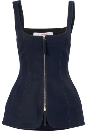 Carolina Herrera Denimtop med lynlås