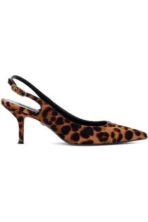 Roberto Cavalli Slingback-pumps med leopardtryk