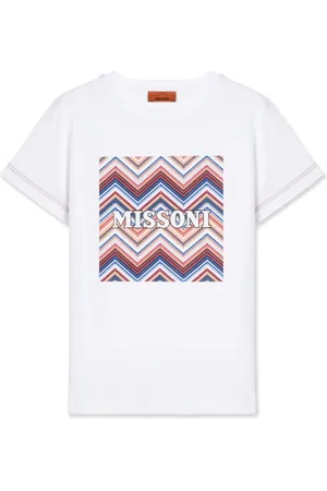 Missoni T-shirt med zigzag-logotryk