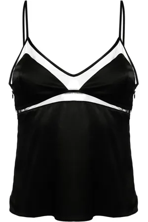 Kiki de Montparnasse Peep Show semi-gennemsigtig camisole-top