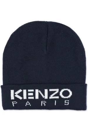Kenzo Intarsia-strikket hue med logo