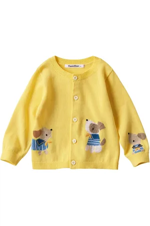 Familiar Cardigan i intarsia-strik med mønster