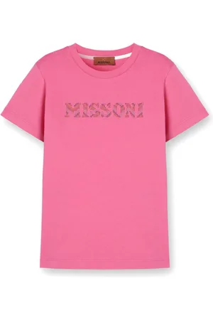 Missoni T-shirt med rhinstensudmykket logo