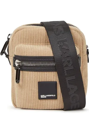 Karl Lagerfeld Crossbody-taske i fløjl med boks-logo