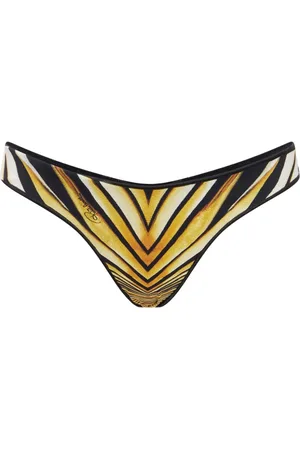 Roberto Cavalli Bikiniunderdel med Ray of Gold-tryk