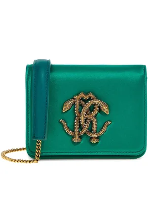 Roberto Cavalli Lille taske med logoplade