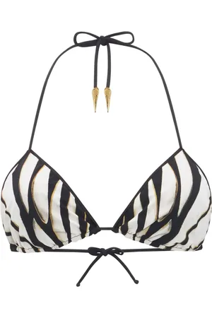 Roberto Cavalli Bikinitop med Ray of Gold-tryk