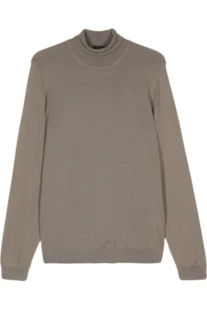 HUGO BOSS Sweater i jomfruuld med rullekrave