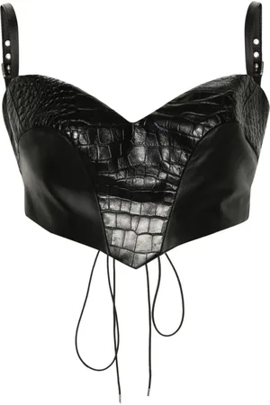 MITILIANE COUTURE Tote i læder med krokodilleeffekt