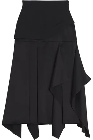 Lanvin Mellemlang nederdel med draperet detalje