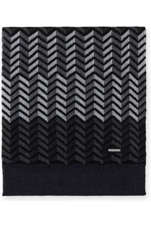 Missoni Tørklæde i jomfruuld med zigzagmønster