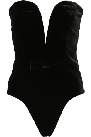 Alessandra Rich Bustier-bodysuit i velour
