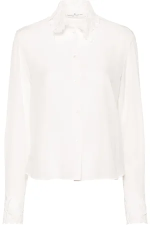 ERMANNO SCERVINO Skjorte med blondekrave
