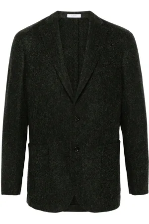 Boglioli Blazer med chevron-mønster