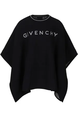 Givenchy Intarsiastrikket T-shirt med logo