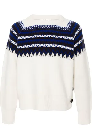 WALES BONNER Mist Fair Isle sweater
