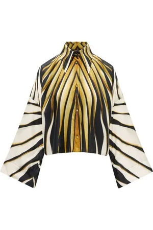 Roberto Cavalli Skjorte med Ray of Gold-tryk