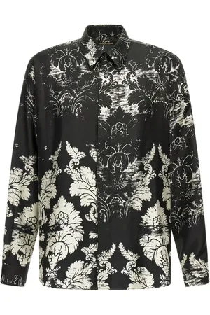Roberto Cavalli Skjorte med broccato-tryk