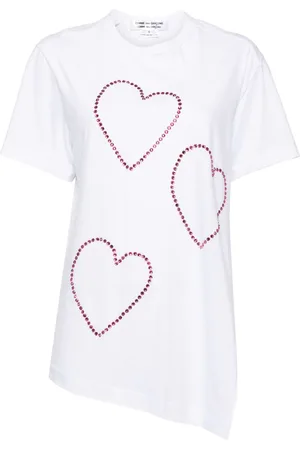 Comme des Garçons T-shirt med hjertemotiv