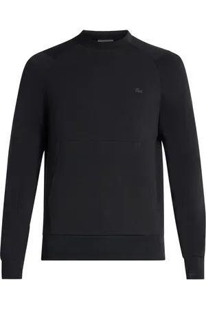 Lacoste Sweatshirt i fleece med lomme