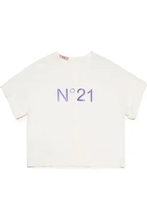 Nº21 Nederdel i crepe med logotryk