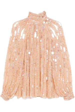 AMEN Bluse med pailletter