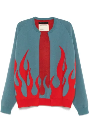 Frenckenberger Cardigan med flamme-jacquard
