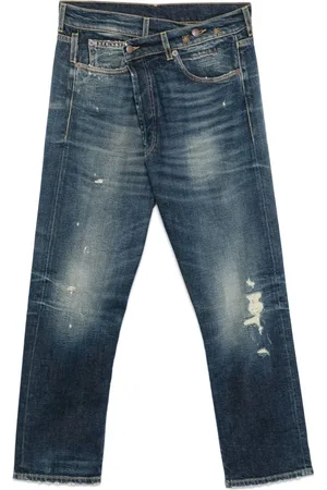 R13 Jeans med krydset front